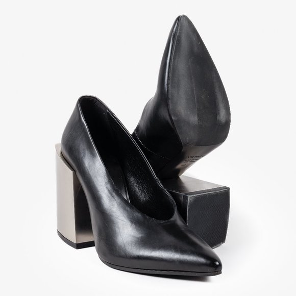 Vic Matie Mirror Block Heels - Picture 1 of 9